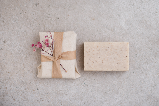 Chamomile Flowers + Lavender Soap - gift wrapped
